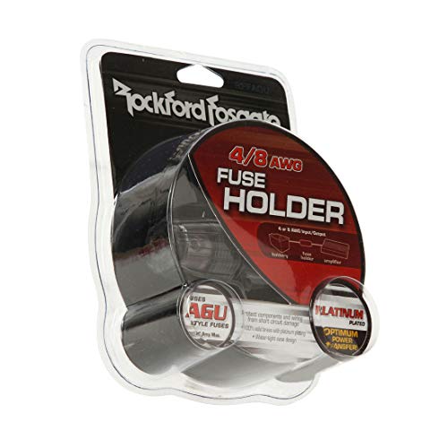 Rockford Fosgate RFFAGU - Single In-Line AGU Fuse Holder for 4 AWG or 8 AWG Wire Rockford Fosgate RFFAGU - Single In-Line AGU Fuse Holder for 4 AWG or 8 AWG Wire